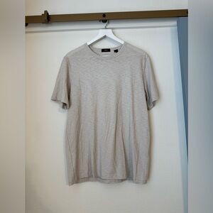 Men's Theory Essential Tee in Cosmos Slub Cotton- Medium, Grey